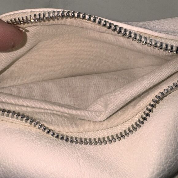 John Galt Brandy Melville White Multi Zippered Made In Italy Belt Bag Fanny Pack - Picture 9 of 13